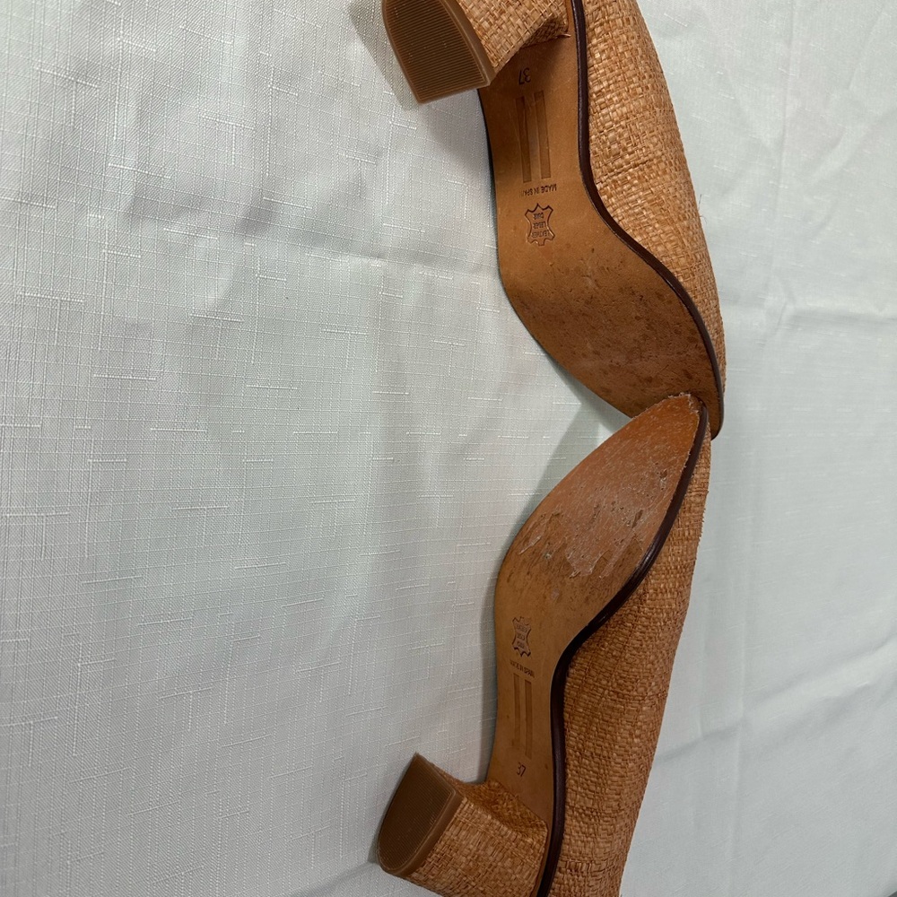 Mista London Straw Heels Size 37 - Picture 12 of 12